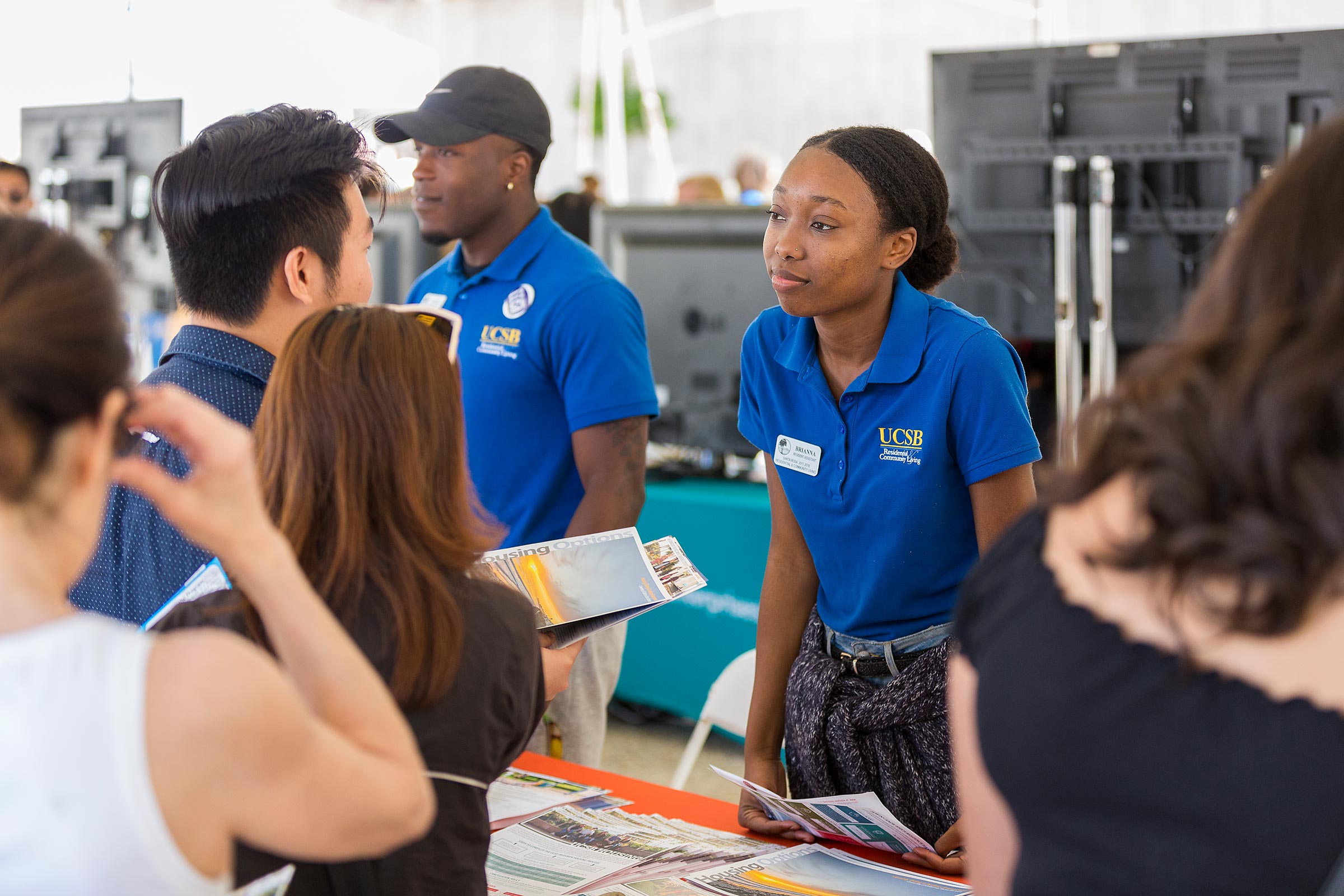 UCSB open house info desk